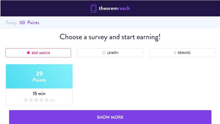 sondaje online pe TheoremReach