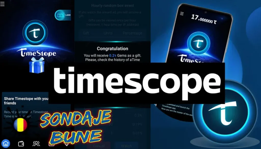 minare moneda TIME cu Timestope