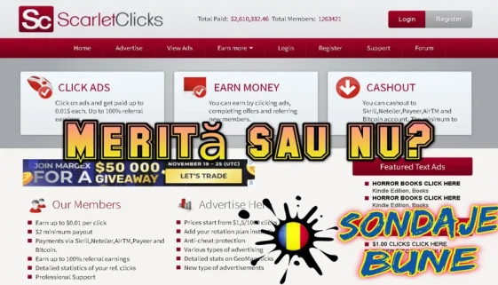 metode de bani pe internet cu Scarlet Clicks