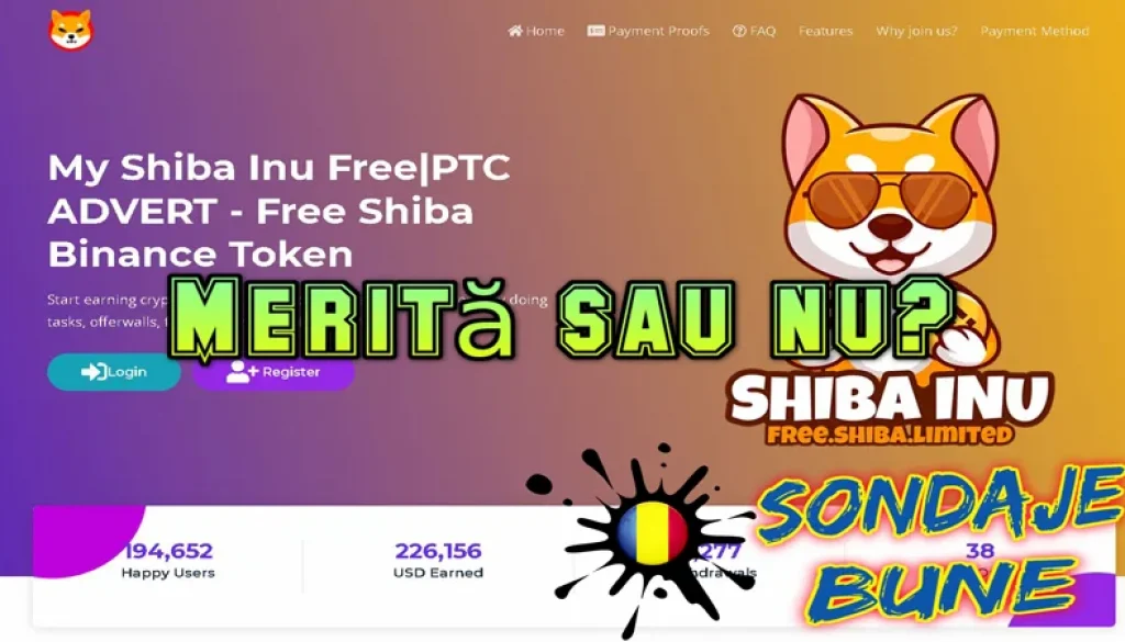 venituri pe net din click-uri cu Free Shiba Limited