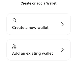 opțiuni creare portofel