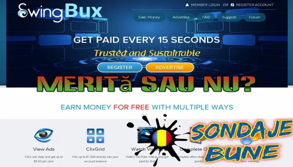 bani reali online cu SwingBux