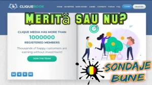 bani vizionând reclame plătite cu CliqueBook