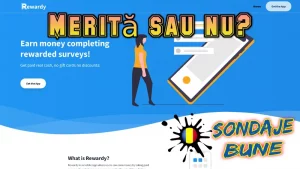 bani din sondaje și jocuri cu Rewardy