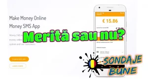 câștiguri în euro din SMS-uri primite cu Money SMS App