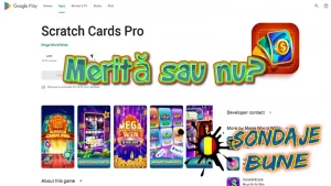 bani obținuți din răzuirea de cartonașe cu aplicația Scratch Cards Pro