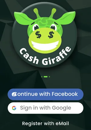 aplicația Cash Giraffe înregistrare