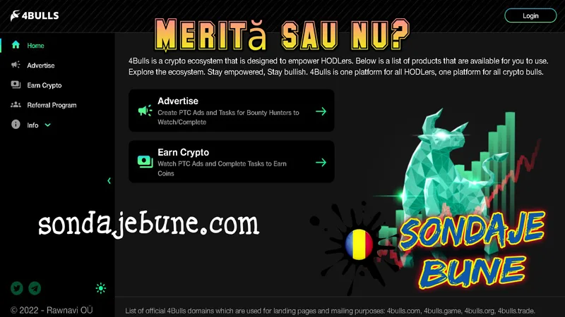 Criptomonede gratuite în România cu 4Bulls