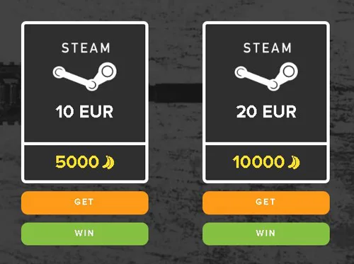 convertirea punctelor în bani pe Steam