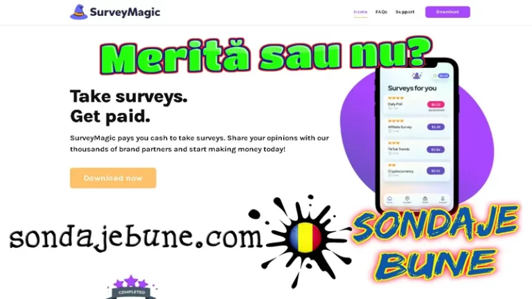 bani online completând sondaje în România cu SurveyMagic