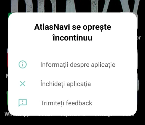 probleme legate de aplicația Atlas Navi în Google Play