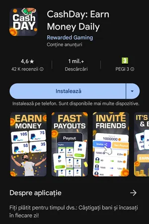 descarcă aplicația CashDay din Google Play