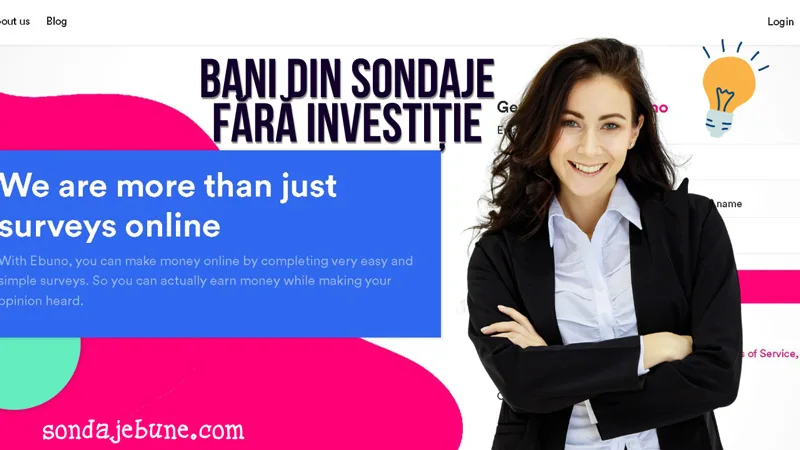 bani din sondaje fără investiție în România cu Ebuno