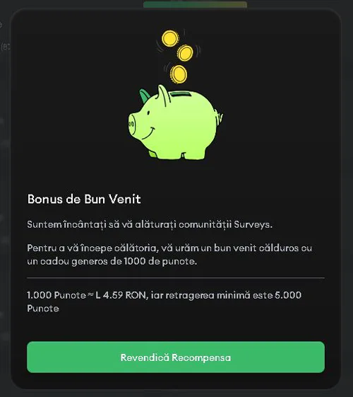 Bonus de înregistrare pe HeyCash după confirmarea adresei de e-mail