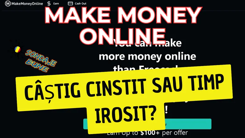 Ghid de instrucțiuni rapide cu privire la modul de a câștiga cu MakeMoneyOnline fără investiții inițiale