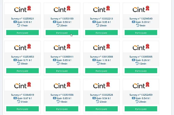 sondaje online oferite de Gaddin