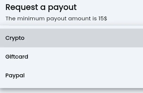 metode de plată oferite de EarnFM
