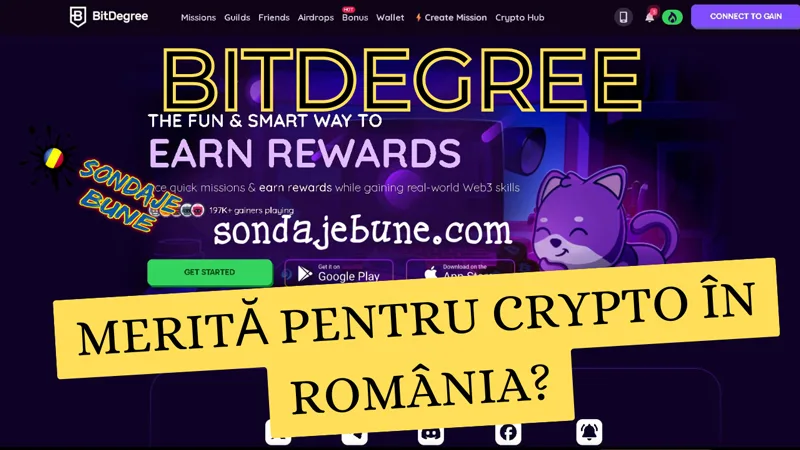 Cum să faci crypto pe BitDegree ca începător în România