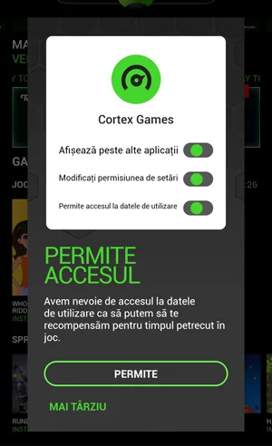 Razer Cortex Games cu utilizarea datelor mobile