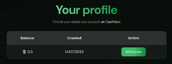 Cum să faci bani reali online cu CashGun? Bonus de înregistrare la CashGun