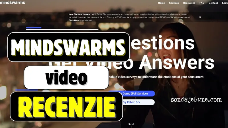 Recenzie Mindswarms despre cum să câștigi bani din sondaje video vorbind la cameră