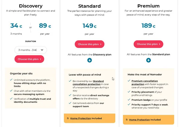 câți bani trebuie să plătești pentru un abonament Nomador