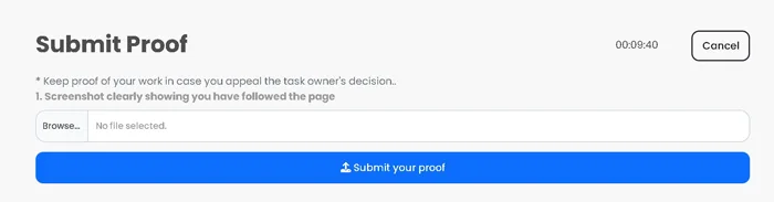 dovada că ai făcut job-ul pentru a fi plătit