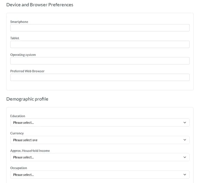 Userlytics recenzie: Câștigi Bani Reali Testând Site-uri și Aplicații? completarea profilului pentru a putea participa la testele oferite de Userlytics