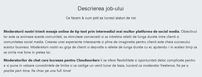 Cloudworkers Recenzie: Adevărul despre munca de moderator de chat Ce presupune munca de moderator de chat la Cloudworkers