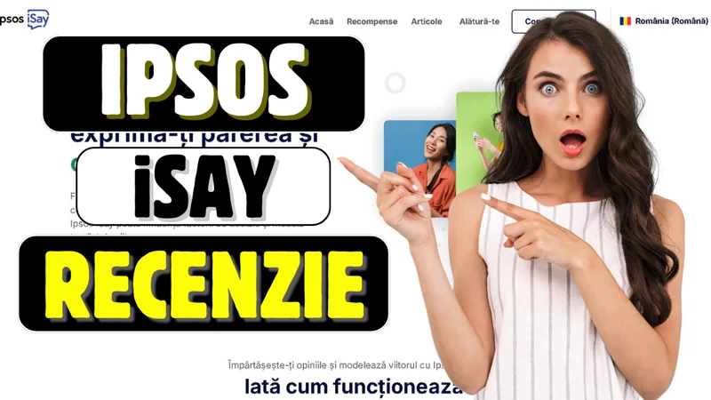 Ipsos iSay România Recenzie despre cum poți câștiga bani online din sondaje de opinie