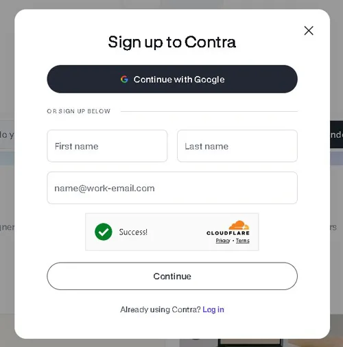 cum să te înregistrezi pe Contra Freelance