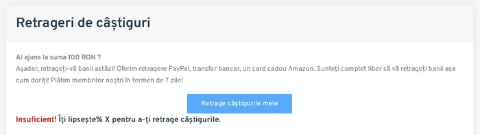 metode de plată disponibile pe KingOpinion