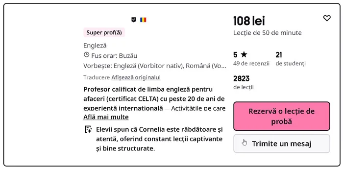 cum să creezi un profil de profesor particular pe Preply