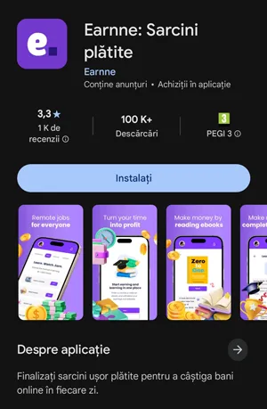 Earnne Recenzie: De ce nu merită timpul tău (Verdict sincer) Earnne este disponibil pe telefoanele mobile