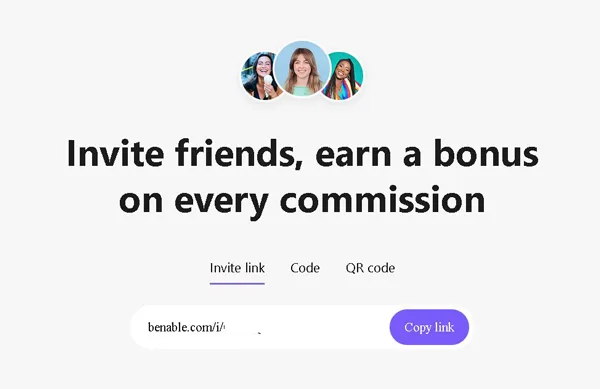 program de recomandare oferit de Benable 