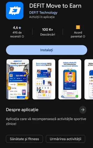 Am încercat DEFIT Move to Earn: câștiguri mici, frustrare mare DEFIT Move to Earn este disponibilă în Google Play