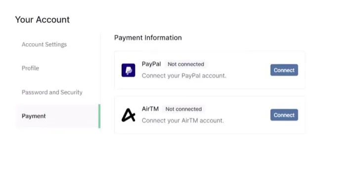 metode de plată oferite de Remotasks