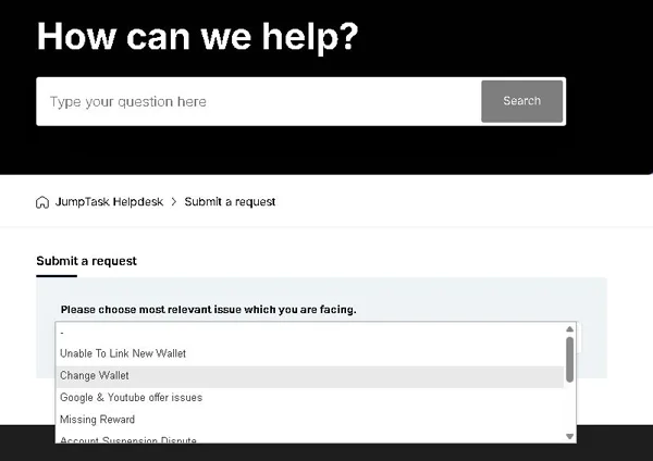 asistența tehnică oferită de JumpTask