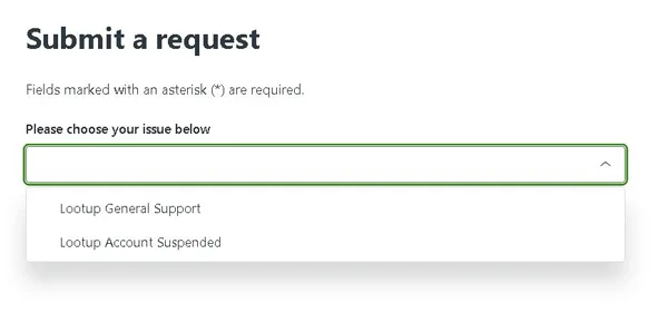 asistență tehnică oferită de LootUP
