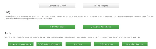 Ebesucher în România: Cum Să Câștigi Bani Vizitând Site-uri Web asistență tehnică oferită de eBesucher