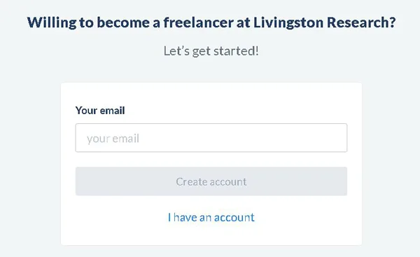 cum să aplici pentru un loc de muncă la Livingston Research