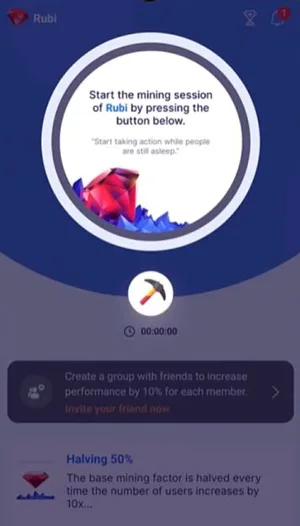 cum să minezi criptomonede cu Rubi