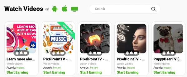 vizionează videoclipuri plătite pe LootUP