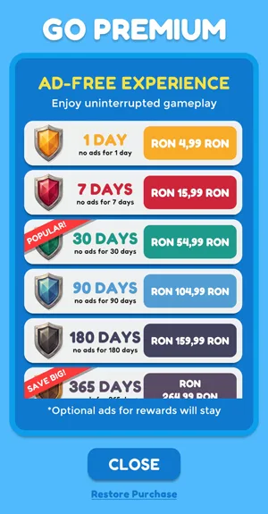 abonament Premium oferit de Bubble Burst