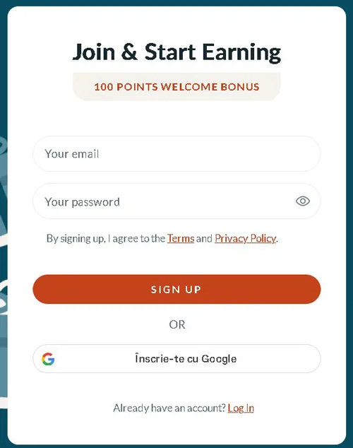 Cum să te înscrii pe Branded Surveys