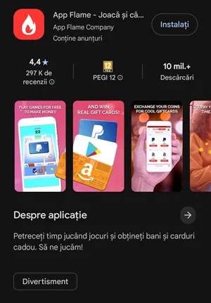 App Flame Analiză - Definiție, Oportunități și Metode de plată App Flame este disponibilă pe Google Play