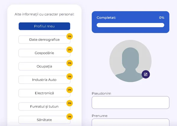 cum să completezi profilul pe Mobrog