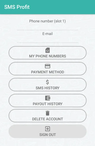 cum funcționează aplicația SMS Profi