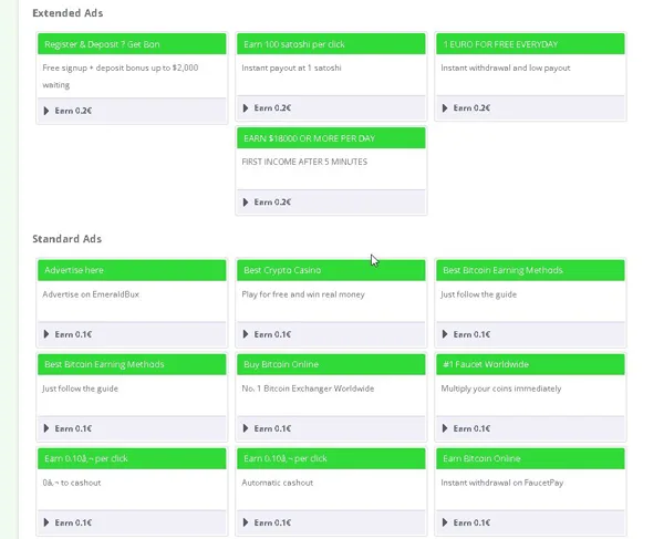 EmeraldBux: Este legitim sau o înșelătorie? Emeraldbux reclame PTC