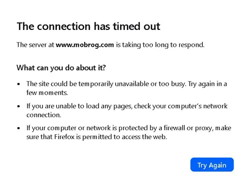 probleme la încărcarea site-ului Mobrog în browser